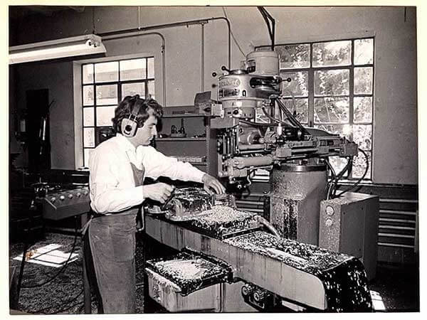 Concept Group History - Production on a tape control milling and drilling center