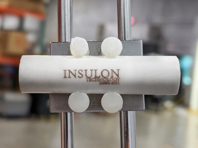 Ceramic insulation prototype. Insulon® Technology