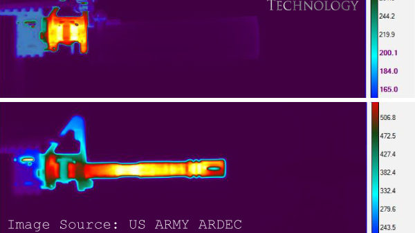 M4A1 carbine protected with an Insulon thermal shield. Image source: US ARMY ARDEC