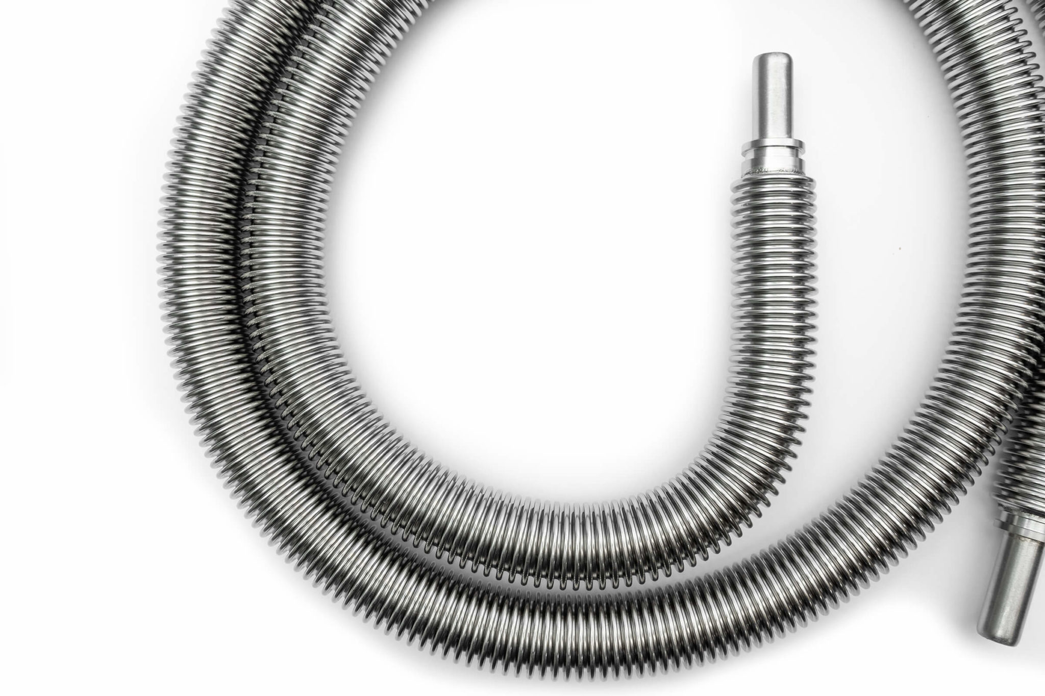 Flexible vacuum insulated hose