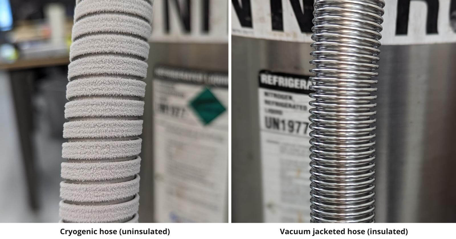 What’s the difference between cryogenic hoses and vacuum jacketed hoses?