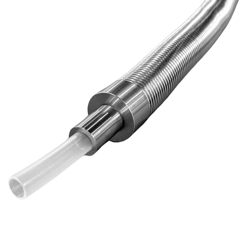 PFA tubing with Insulon Vacuum Jacketed Hose, Design B - Integrated plug design