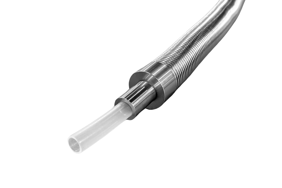 PFA tubing with Insulon Vacuum Jacketed Hose, Design B - Integrated plug design